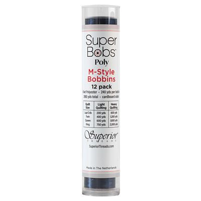 Superior Threads Super Bobs Poly 12pk M-Style-Dark Blue