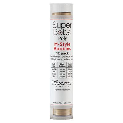 Superior Threads Super Bobs Poly 12pk M-Style-Beach