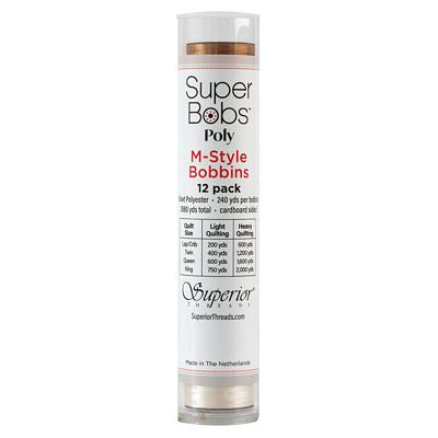 Superior Threads Super Bobs Poly 12pk M-Style-Neutral