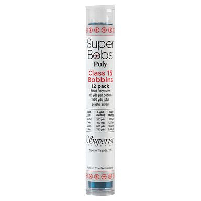 Superior Threads Super Bobs Poly 12pk A-Style-Turquoise