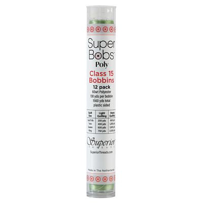 Superior Threads Super Bobs Poly 12pk A-Style-Light Green