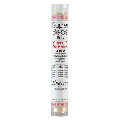 Superior Threads Super Bobs Poly 12pk A-Style-Cream