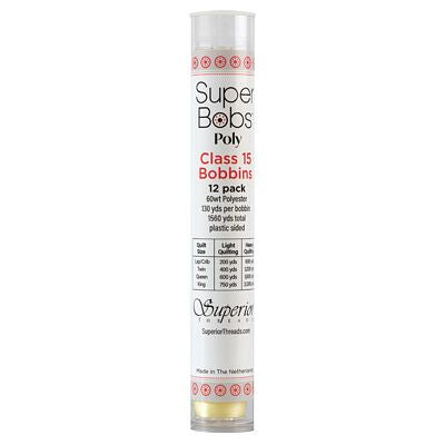 Superior Threads Super Bobs Poly 12pk A-Style-Light Yellow