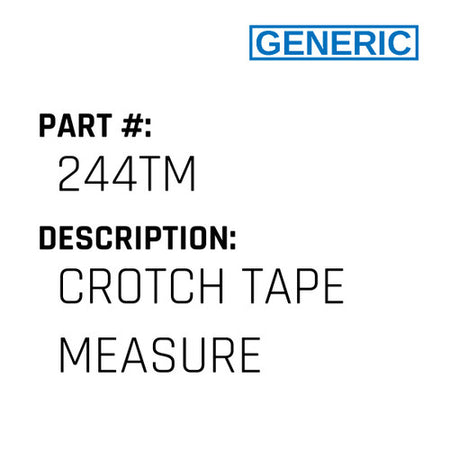 Crotch Tape Measure - Generic #244TM