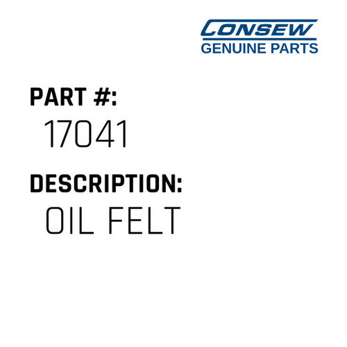 Oil Felt - Consew #17041