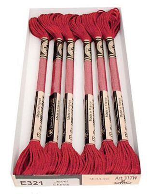 DMC Light Effects 8m 6ct Red Ruby