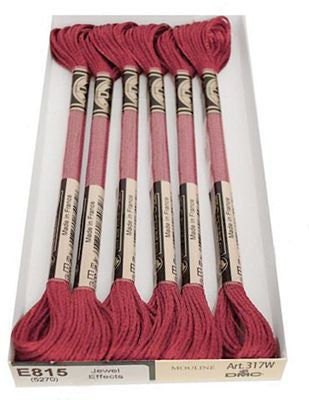 DMC Light Effects 8m 6ct Dark Red Ruby