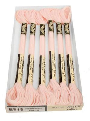 DMC Light Effects 8m 6ct Soft Pink