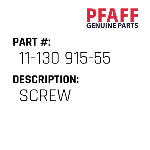 Screw - Pfaff #11-130 915-55