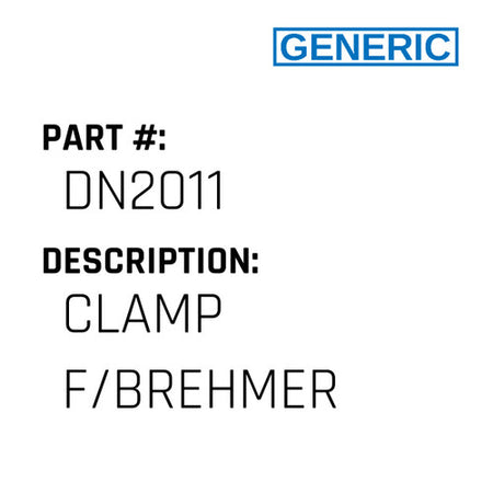 Clamp F/Brehmer - Generic #DN2011