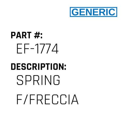 Spring F/Freccia - Generic #EF-1774