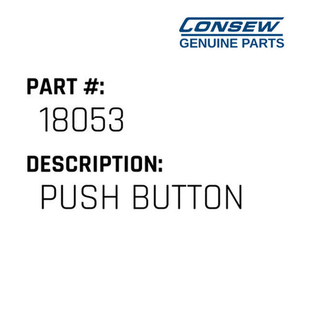 Push Button - Consew #18053