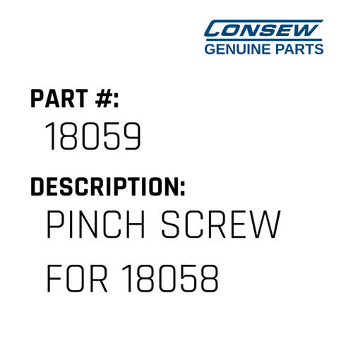 Pinch Screw For 18058 - Consew #18059