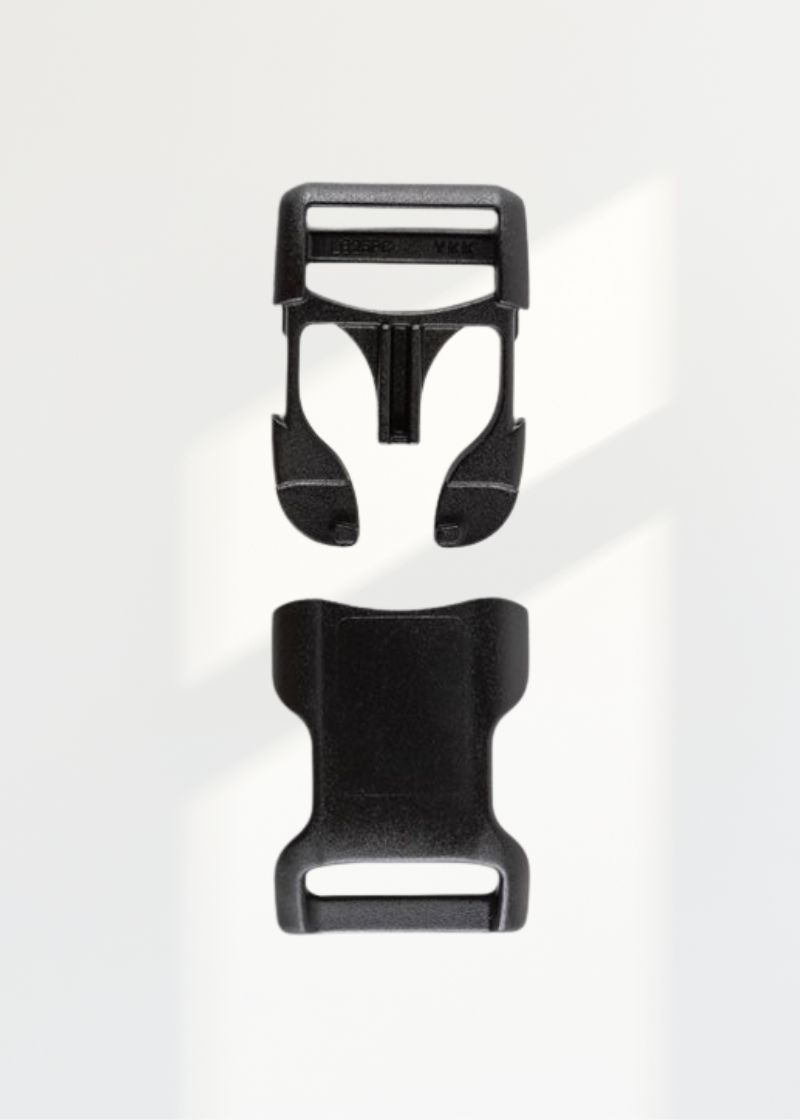 3/4" YKK Contoured Plastic Side Release Buckles - Black
