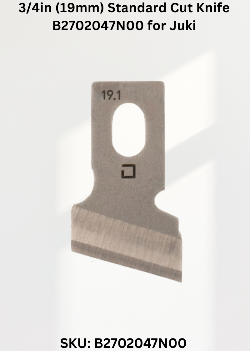 3/4in (19mm) Standard Cut Knife B2702047N00 for Juki Sewing Machines