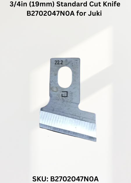 3/4in (19mm) Standard Cut Knife B2702047N0A for Juki Sewing Machines