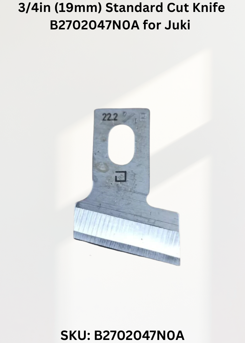 3/4in (19mm) Standard Cut Knife B2702047N0A for Juki Sewing Machines