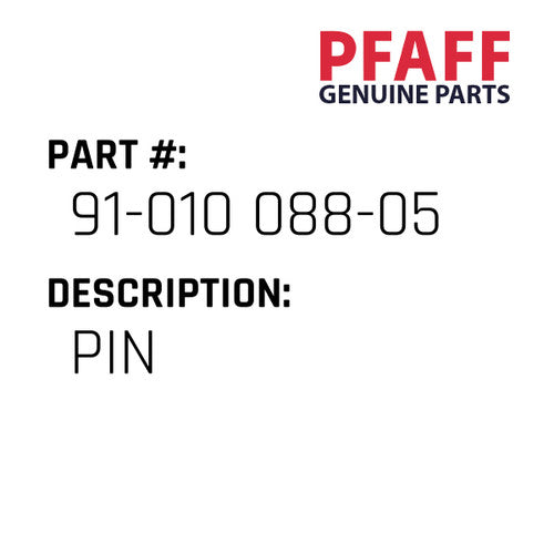 Pin - Pfaff #91-010 088-05
