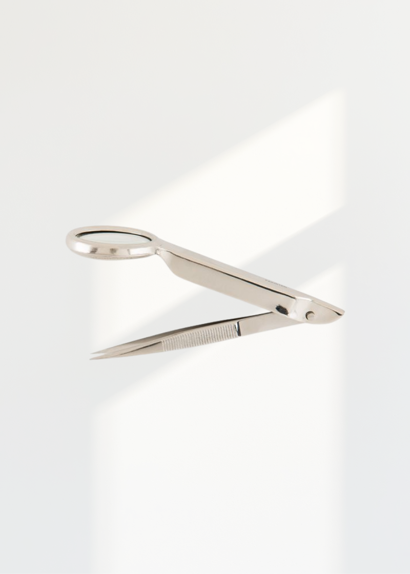 3 5/8" Tweezers with Magnifying Glass
