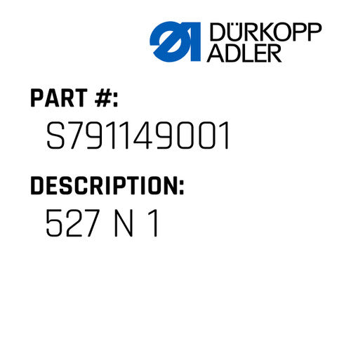 527 N 1 - Dürkopp Adler #S791 149001