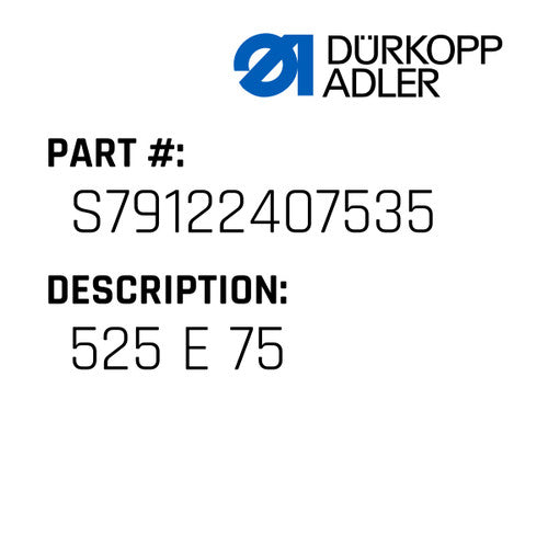 525 E 75 - Dürkopp Adler #S791 224075 35
