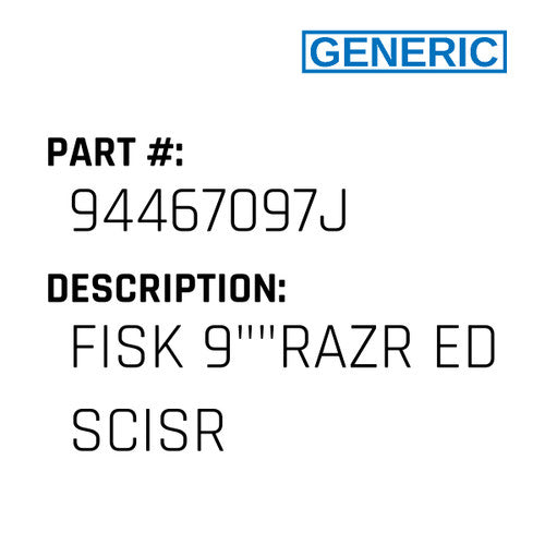 Fisk 9""Razr Ed Scisr - Generic #94467097J