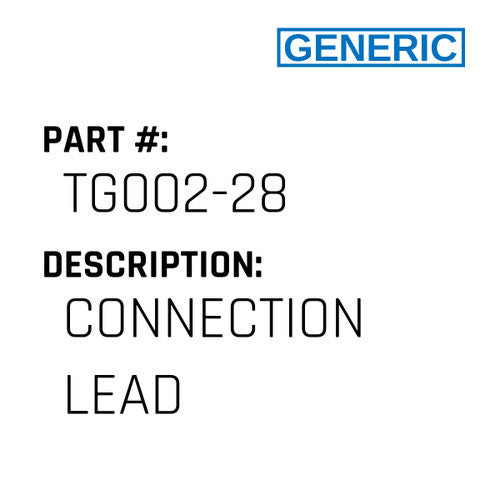 Connection Lead - Generic #TG002-28
