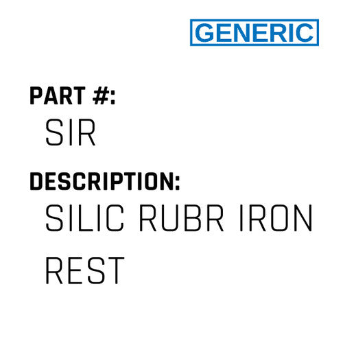 Silic Rubr Iron Rest - Generic #SIR