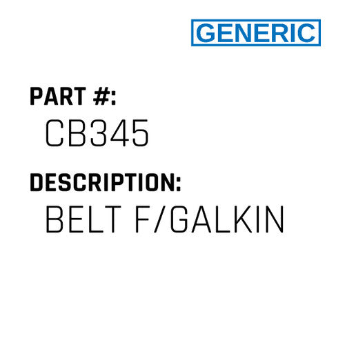 Belt F/Galkin - Generic #CB345