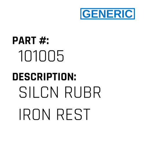 Silcn Rubr Iron Rest - Generic #101005