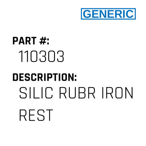 Silic Rubr Iron Rest - Generic #110303