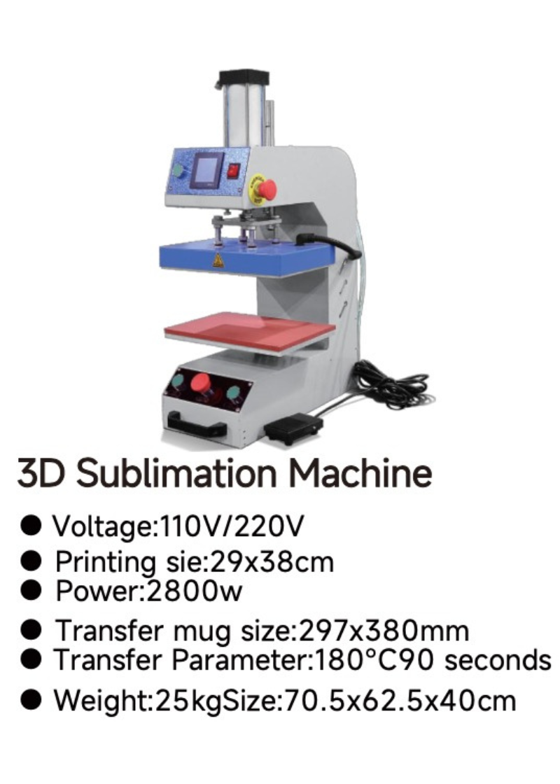 3D Sublimation Vacuum Heat Press Machine