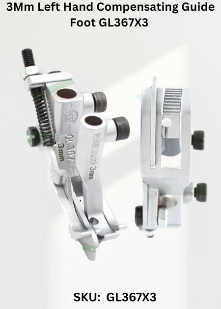 3Mm Left Hand Compensating Guide Foot GL367X3 for Durkopp Adler 367, 467, 767 Sewing Machines