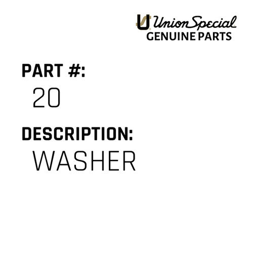 Washer - Union Special #20