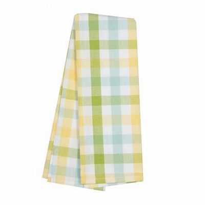 Dunroven House Ttwl, Check Mint,Yellow,Lime On White