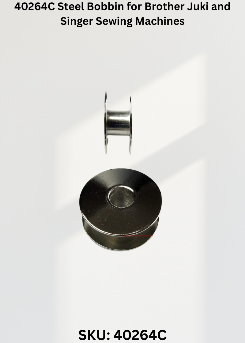 40264C Steel Bobbin for Brother Juki and Singer Sewing Machines