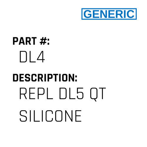 Repl Dl5 Qt Silicone - Generic #DL4