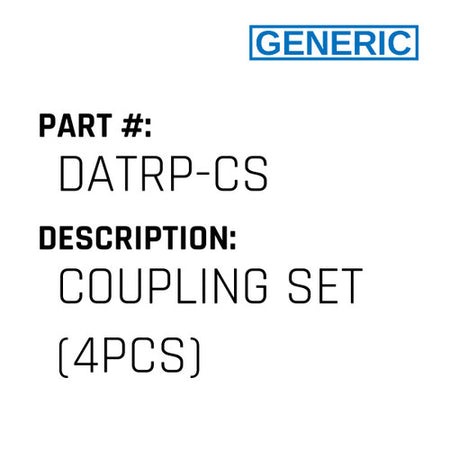 Coupling Set (4Pcs) - Generic #DATRP-CS