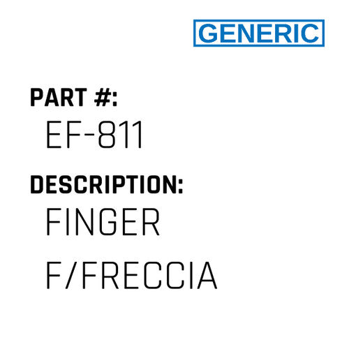 Finger F/Freccia - Generic #EF-811