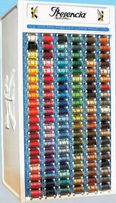 Presencia 50wt Cotton Sew Thread Display, 547yd Spools