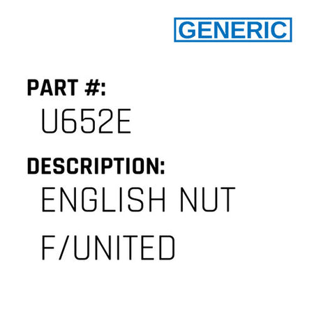 English Nut F/United - Generic #U652E