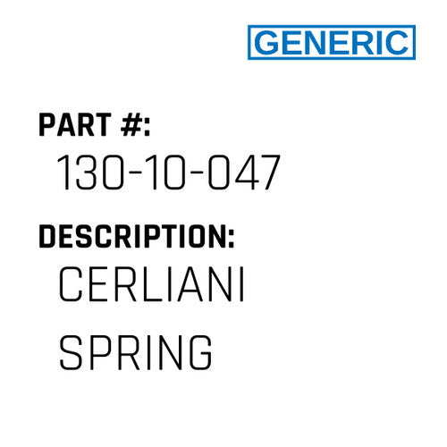 Cerliani Spring - Generic #130-10-047