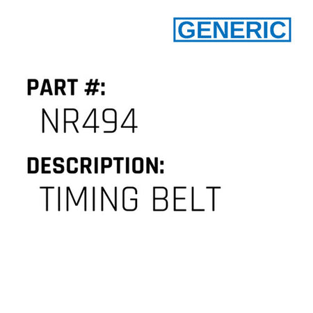 Timing Belt - Generic #NR494