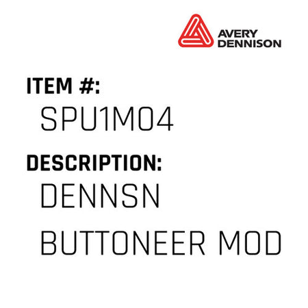 Dennsn Buttoneer Mod - Avery-Dennison #SPU1M04