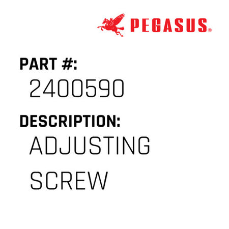 Adjusting Screw - Pegasus #2400590