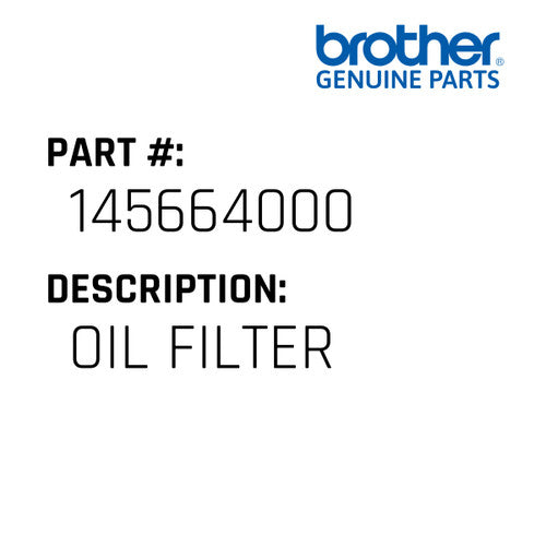 Oil Filter - Brother #145664000