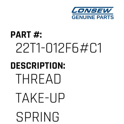 Thread Take-Up Spring - Consew #22T1-012F6#C1