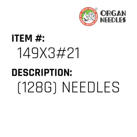 (128G) Needles - Organ Needle #149X3#21