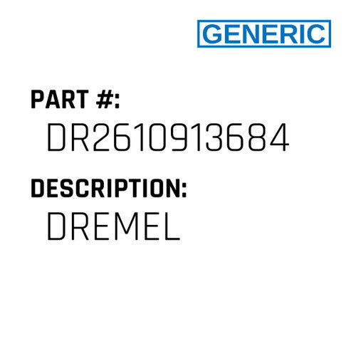 Dremel - Generic #DR2610913684