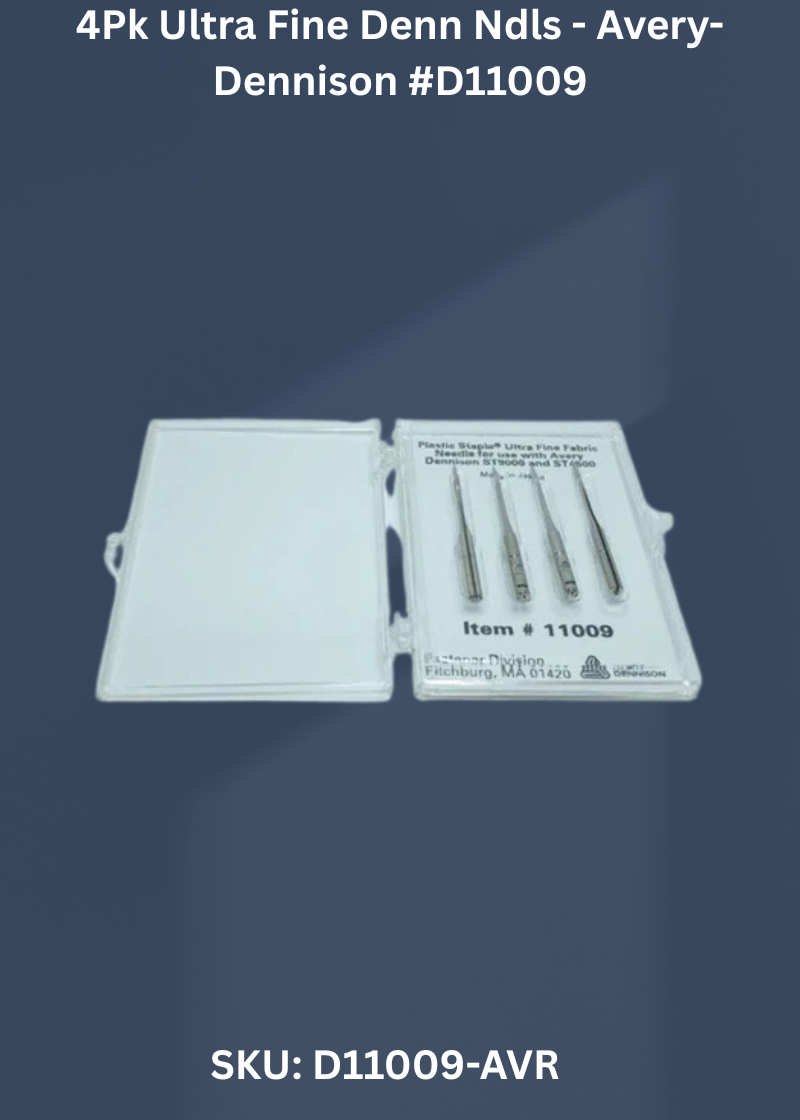 4Pk Ultra Fine Denn Ndls - Avery-Dennison #D11009
